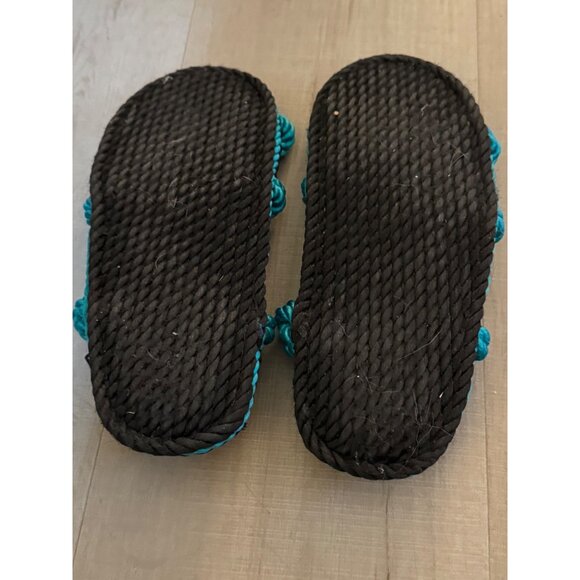 Gurkee Handwoven Black & Blue Rope Sandals For Adults - Picture 5 of 6